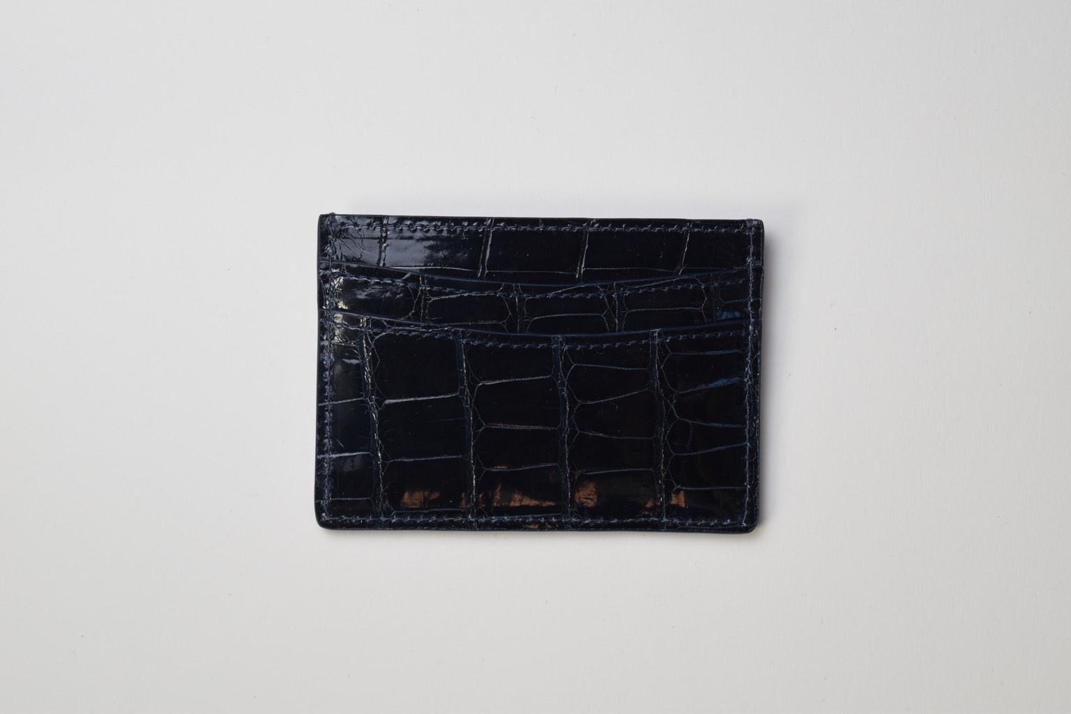 crocodile skin card holder